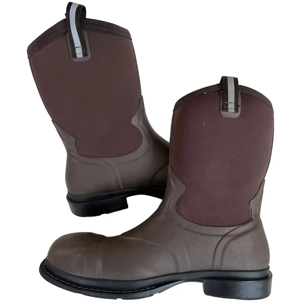 Muck Boot Company Men's Chore Western Alloy Toe Work Brown Boot MCHWM91 Size 11M
